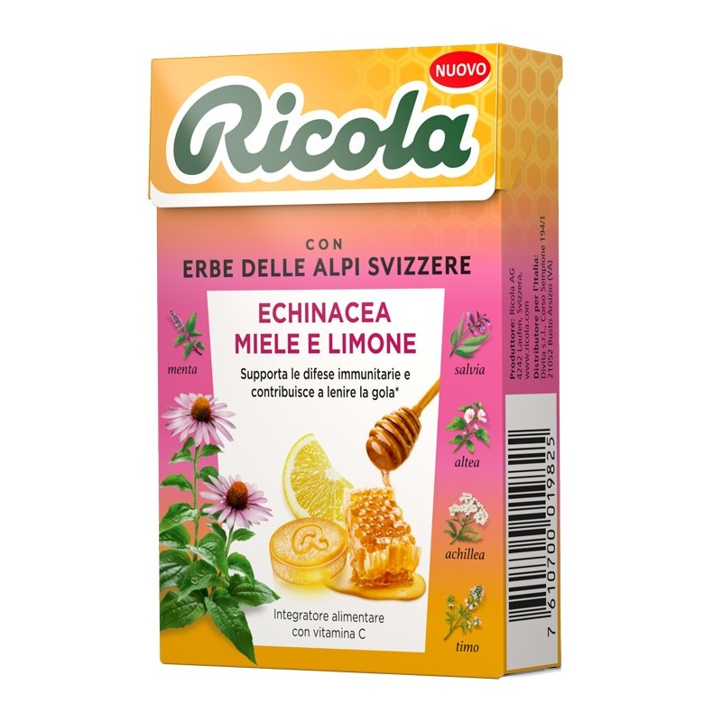 Ricola echinacea miele & limone 50 g