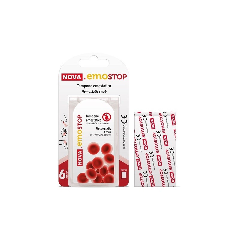 Nova emostop tampone emostatico 6 pezzi