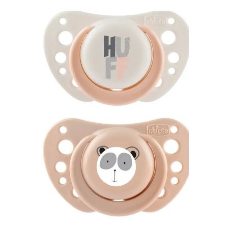 Chicco succhietti air rosa silicone 2-6 mesi 2 pezzi