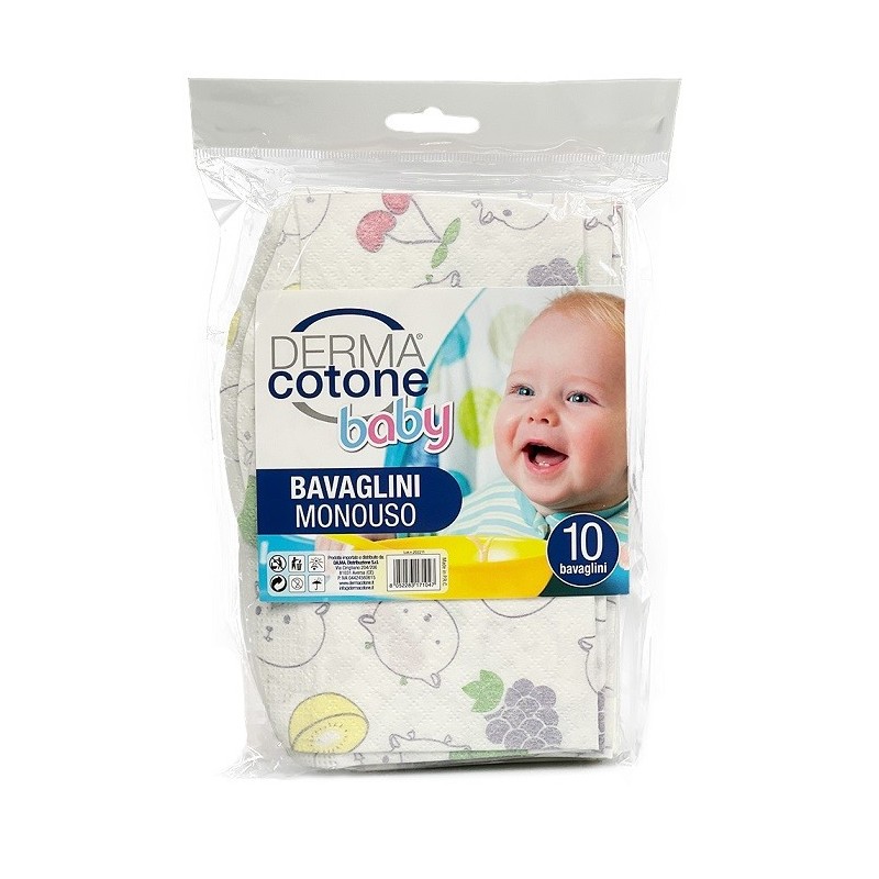Dermacotone baby bavaglini monouso 10 pezzi