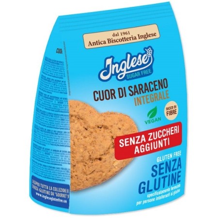 Inglese biscotti cuor di saraceno integrali senza zuccheri aggiunti 200 g