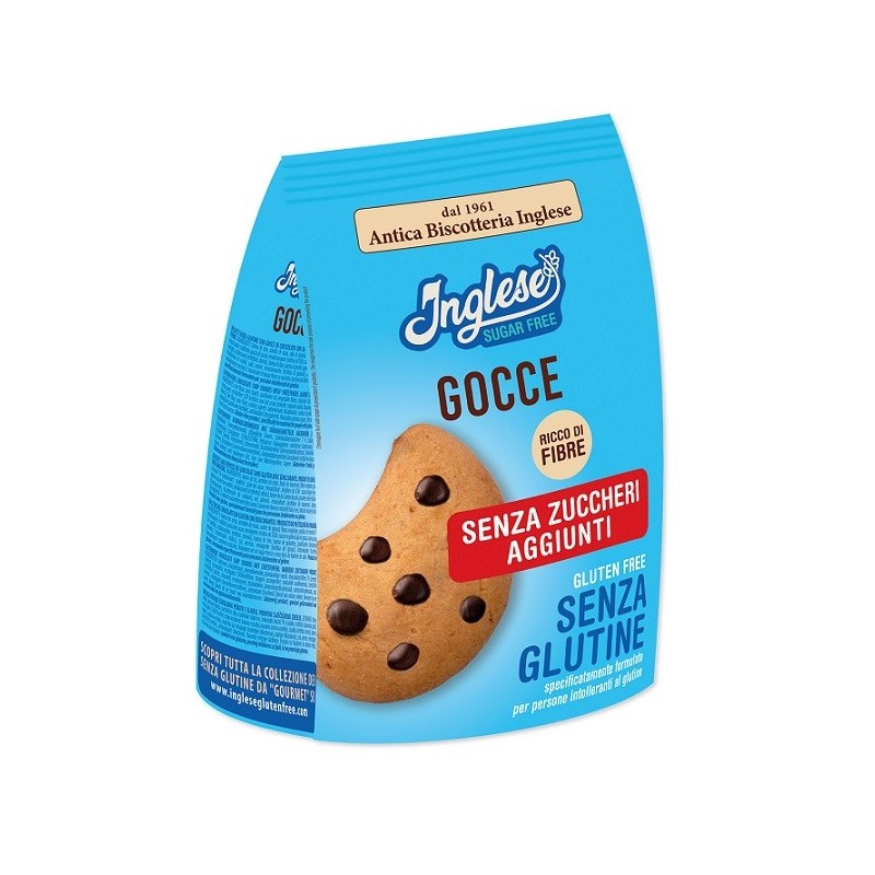 Inglese biscotti gocce di cioccolato senza zuccheri aggiunti200 g