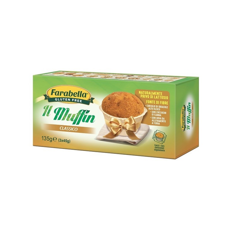 Farabella muffin classico 3 pezzi da 45 g
