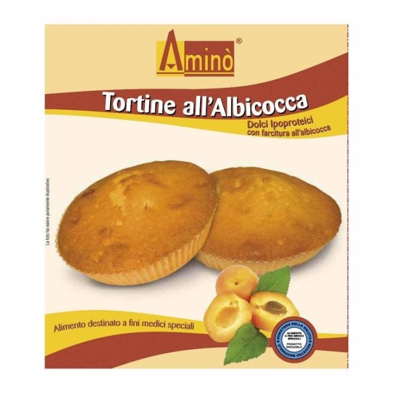 Amino' le tortine albicocca 4 pezzi da 52,5 g