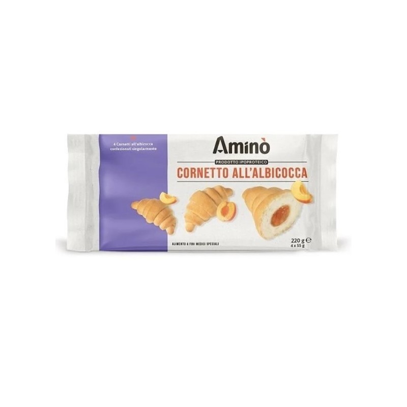 Amino' cornetto albicocca 4 pezzi da 55 g