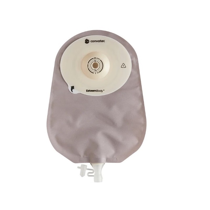 Sacca urostomia esteem body 4 mm opaco 10-35 mm 10 pezzi