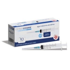 Siringa da infusione sterile da 5 ml con ago indolore ultrafine gauge 23 10 pezzi