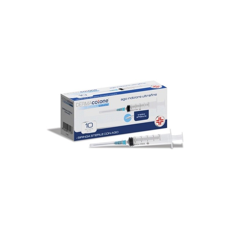 Siringa da infusione sterile da 5 ml con ago indolore ultrafine gauge 23 10 pezzi