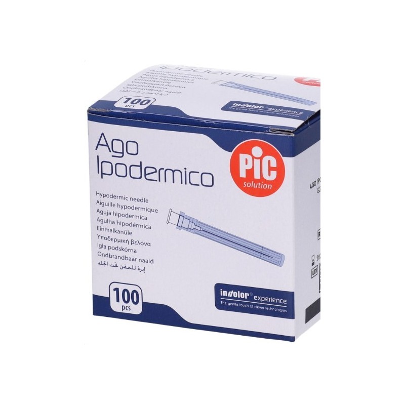 Ago ipodermico pic gauge 22 1 1/4 100 pezzi Ago ipodermico pic gauge 22 1 1/4 100 pezzi