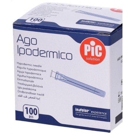 Ago ipodermico pic gauge 22 1 1/4 100 pezzi Ago ipodermico pic gauge 22 1 1/4 100 pezzi