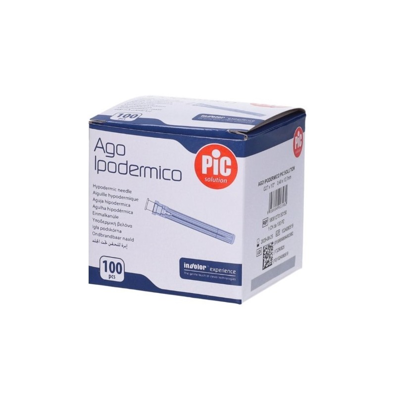 Ago ipodermico pic gauge 27 1/2 100 pezzi