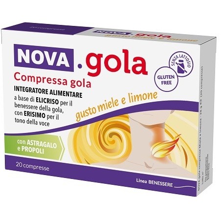 Nova gola miele limone 20 compresse