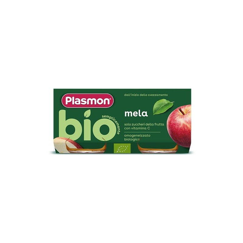 Plasmon omogeneizzato bio mela 2 vasetti x 80 g