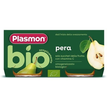Plasmon omogeneizzato bio pera 2 vasetti x 80 g Plasmon omogeneizzato bio pera 2 vasetti x 80 g
