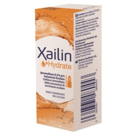 Soluzione oftalmica lubrificante xailin hydrate 10 ml