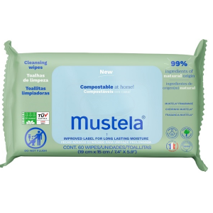 Mustela salviette compostabili profumate 60 pezzi