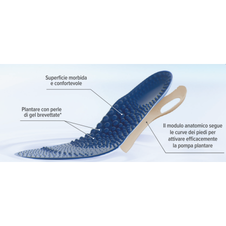 Epitact plantare terapeutico gambe leggere 42/44 1 paio