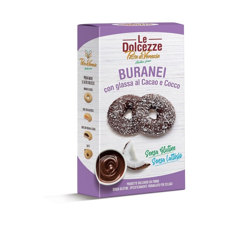 Pasta venezia buranei con glassa al cacao e cocco 180 g