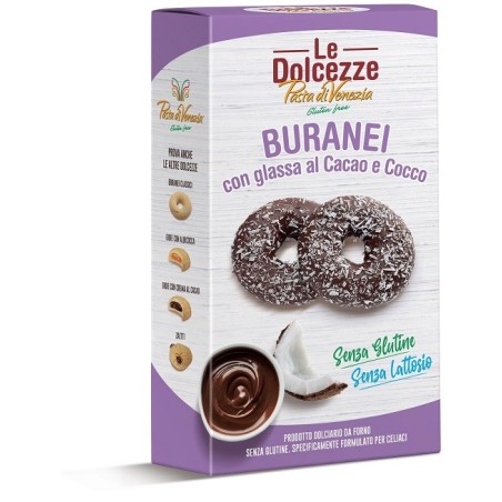 Pasta venezia buranei con glassa al cacao e cocco 180 g