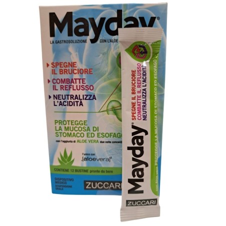 Mayday sospensione per uso orale alla menta 12 bustine 10 ml Mayday sospensione per uso orale alla menta 12 bustine 10 ml