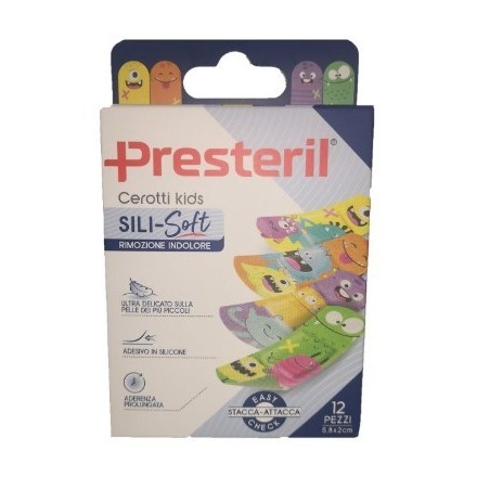 Cerotto presteril sili-soft kids 5,8x2 cm 12 pezzi Cerotto presteril sili-soft kids 5,8x2 cm 12 pezzi