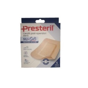 Cerotto presteril sili-soft skin post operatorio 10x10 cm 5pezzi