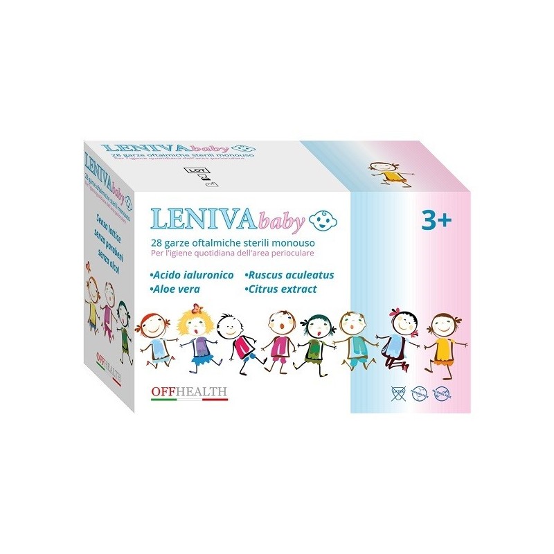 Leniva baby garze oftalmiche 28 pezzi