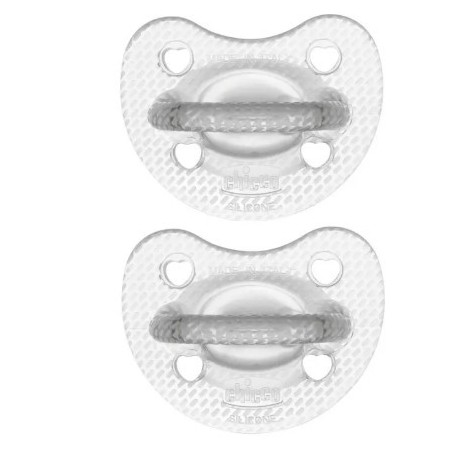 Chicco gommotto silicone crystal 2-6 mesi 2 pezzi