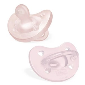Chicco gommotto silicone rosa 2-6 mesi 2 pezzi