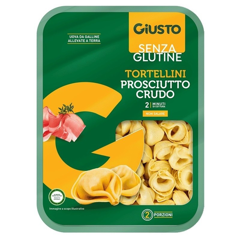 Giusto senza glutine tortellini prosciutto crudo 250 g