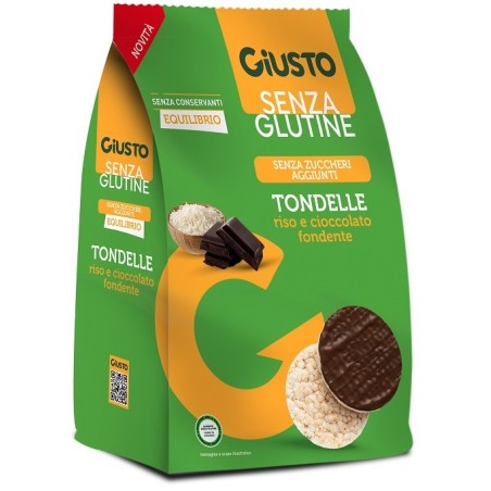 Giusto senza glutine tondelle cioccolato fondente new 60 g