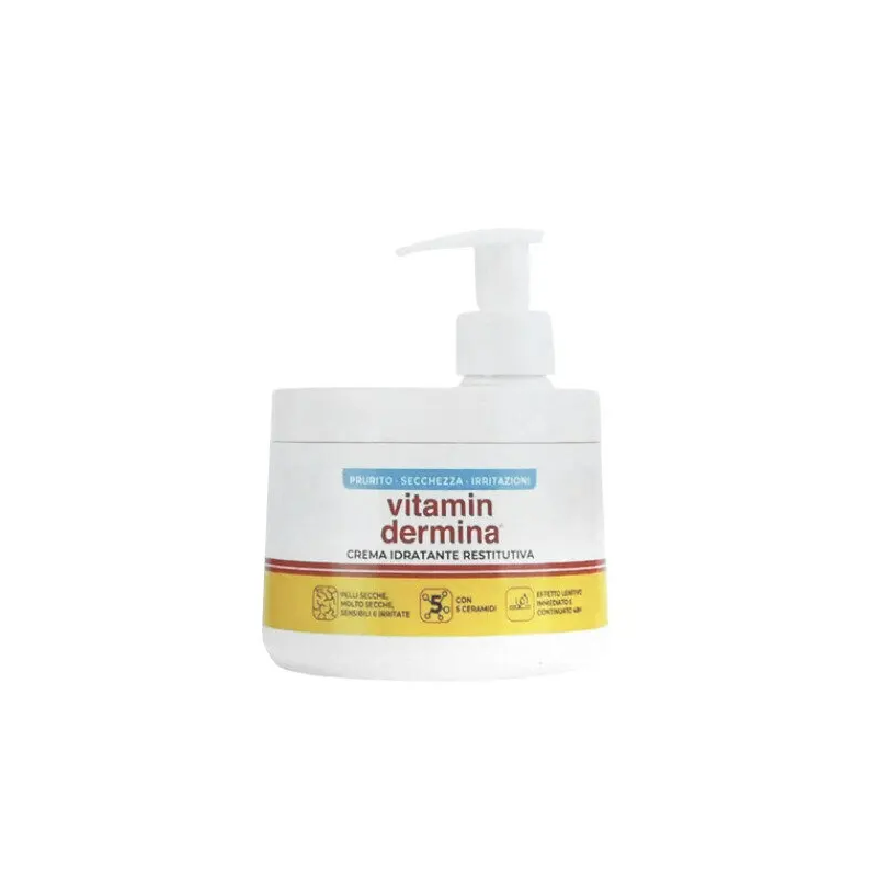 Vitamindermina crema idratante restitutiva dispenser 400 ml