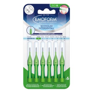 Emoform scovolino iso 0 verde 6 pezzi