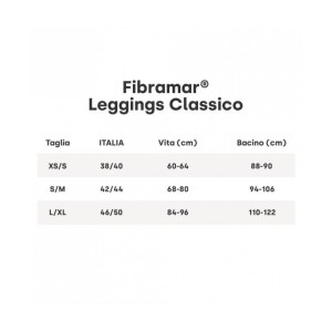 Guam leggings classico fibramar nero xs/s