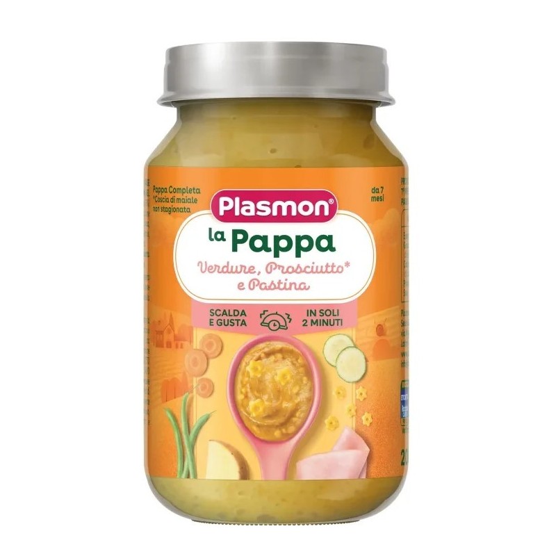 Plasmon la pappa verdure prosciutto e pastina 200 g Plasmon la pappa verdure prosciutto e pastina 200 g