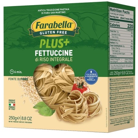 Farabella fettuccine riso integrale plus+ 250 g