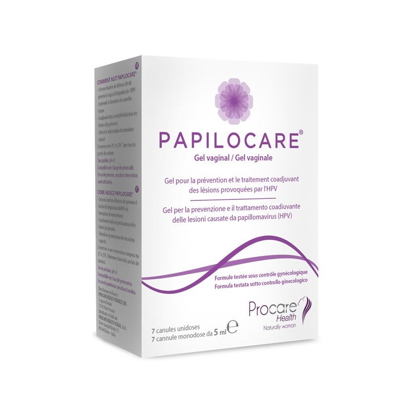 Papilocare gel vaginale 7 cannule monodose x 5 ml