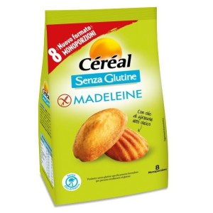 Cereal madeleine senza glutine 8 pezzi da 28,5 g