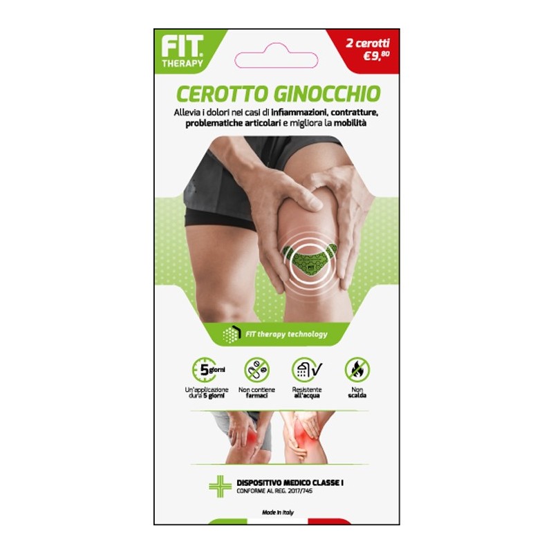 Fit therapy cerotto ginocchio 2 pezzi Fit therapy cerotto ginocchio 2 pezzi