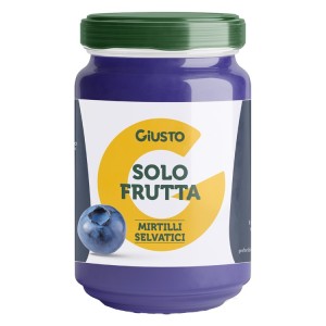 Giusto solo frutta confettura mirtilli selvatici 220 g