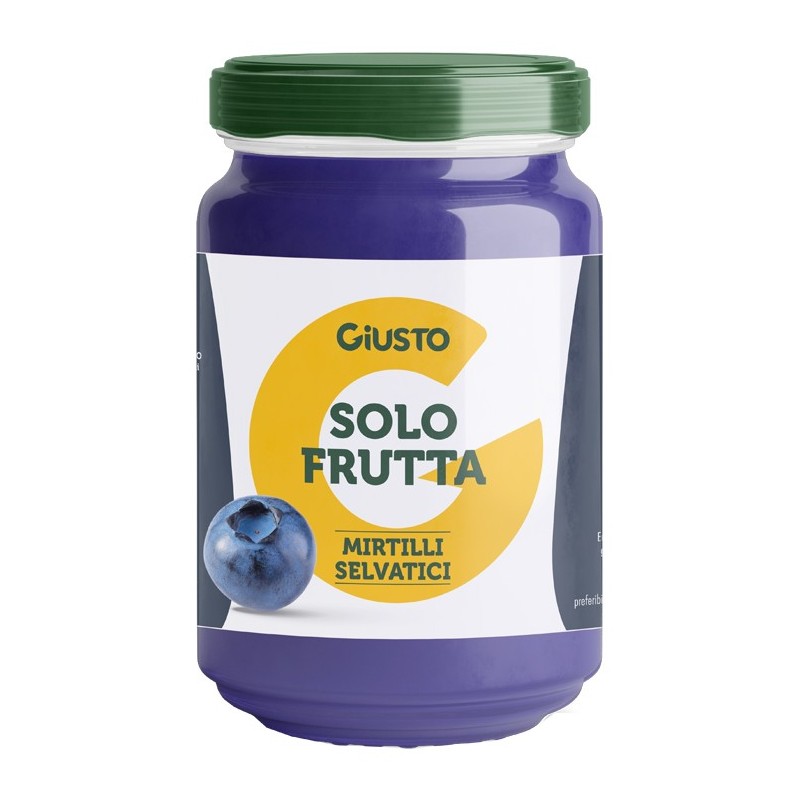 Giusto solo frutta confettura mirtilli selvatici 220 g