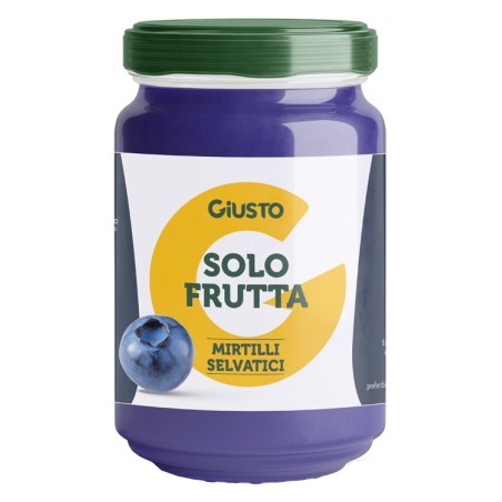 Giusto solo frutta confettura mirtilli selvatici 220 g