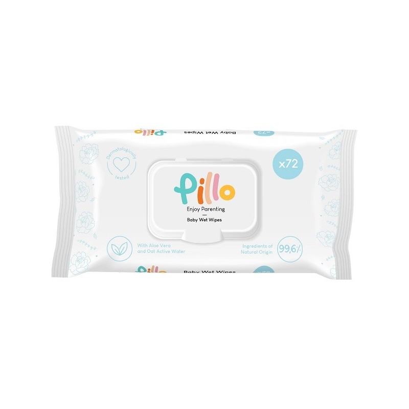 Pillo enjoy salviette igiene 72 pezzi