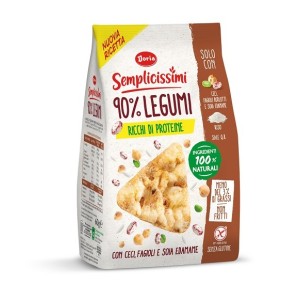 Doria semplicissimi snack 90% legumi ceci, fagioli e soia 60g