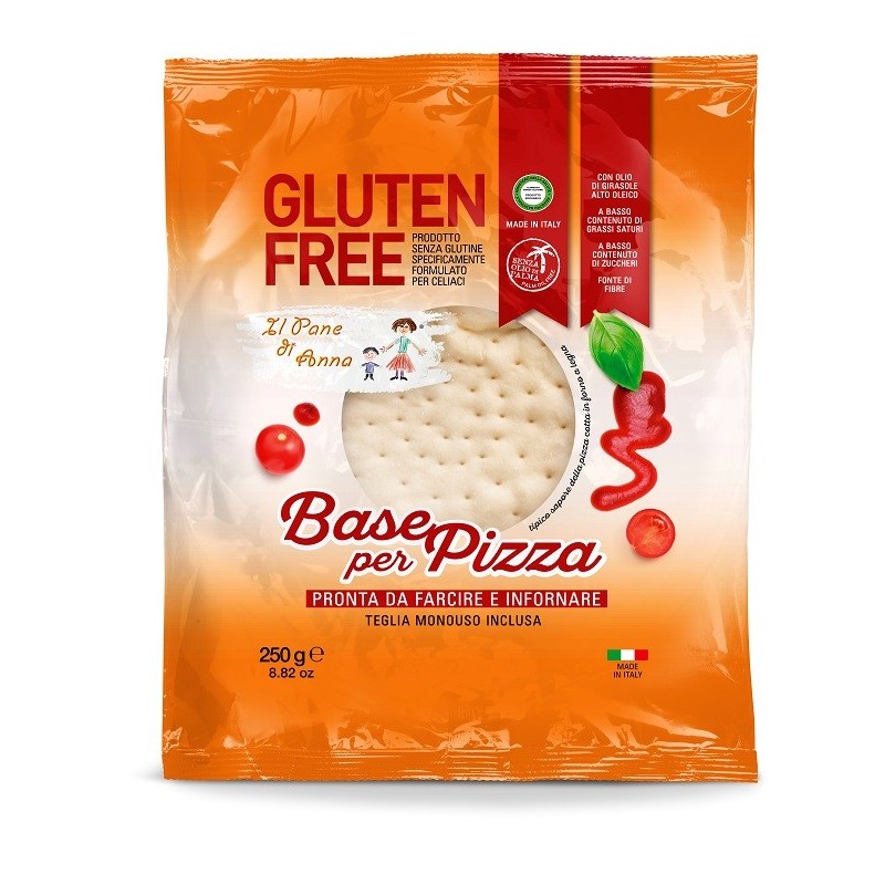 Il pane di anna base pizza senza glutine senza latte 250 g
