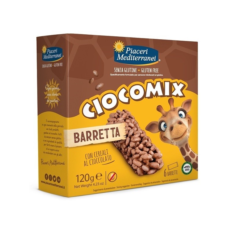 Piaceri mediterranei ciocomix barretta 6 pezzi da 20 g