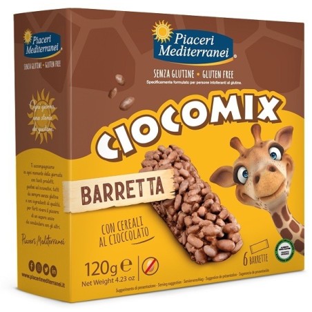 Piaceri mediterranei ciocomix barretta 6 pezzi da 20 g
