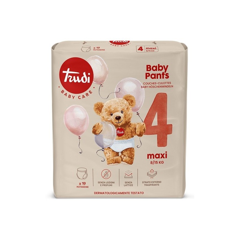 Trudi baby pants maxi 8/15 kg 19 pezzi
