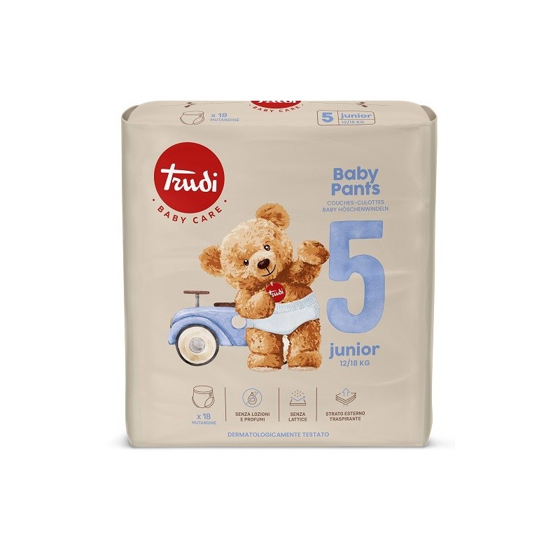 Trudi baby pants junior 12/18 kg 18 pezzi