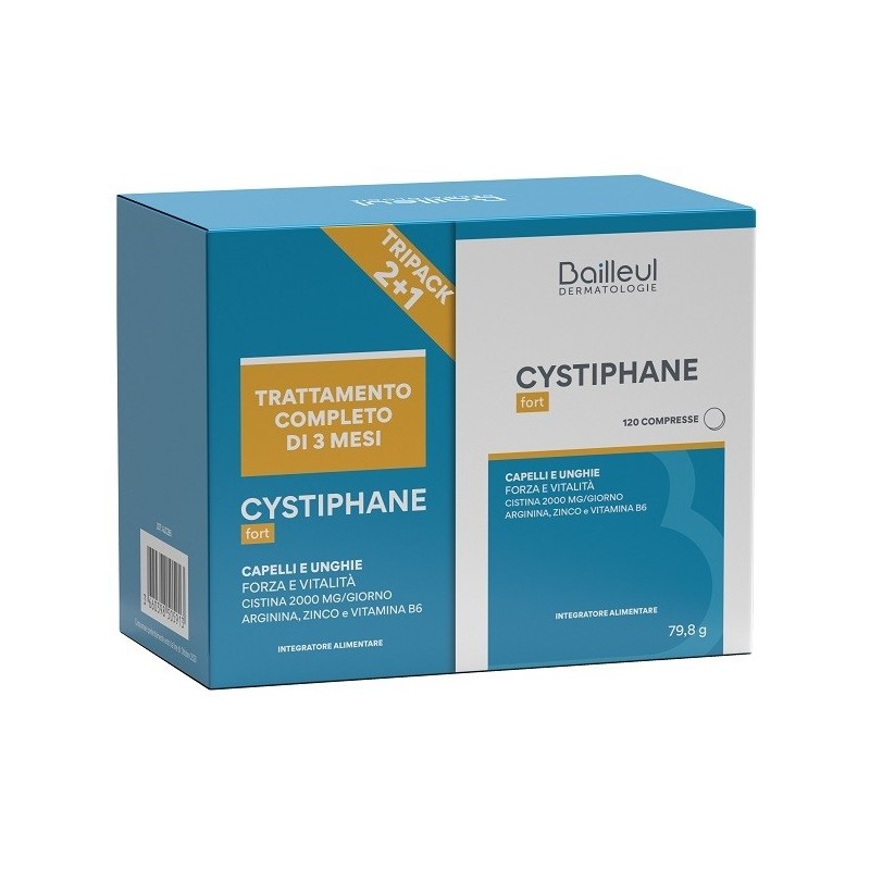 Cystiphane tripack 2+1 3 confezioni da 120 compresse Cystiphane tripack 2+1 3 confezioni da 120 compresse